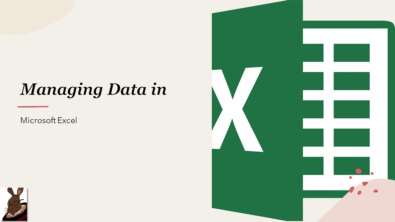 Managing Excel Data